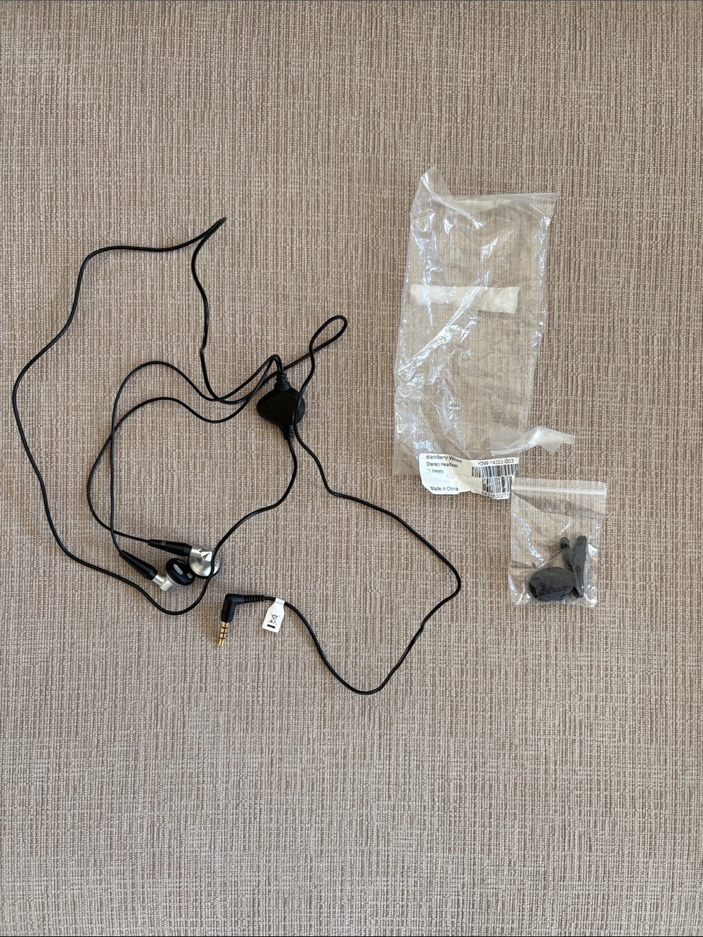 Black wired headphones